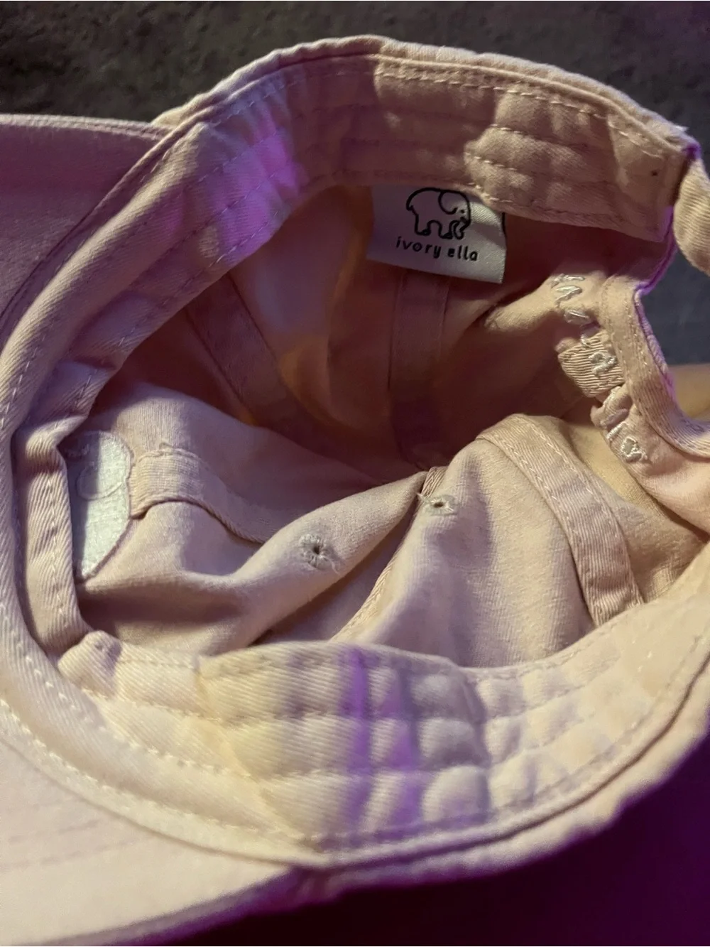Kids Pink Ivory Ella NWOT hat